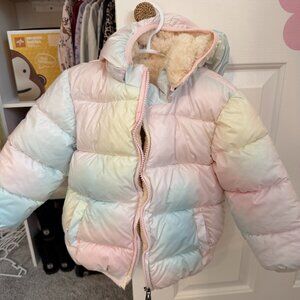 Pastel Tie Dye Winter Coat